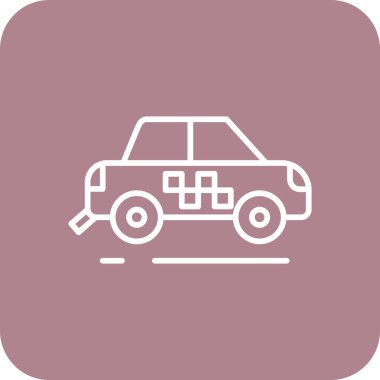 araba vektör simgesi modern basit