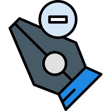 Ataç tutan bir karikatür elin vektör çizimi