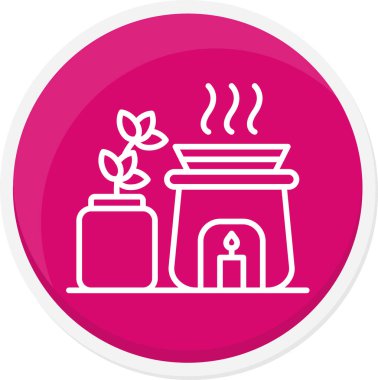 Bir çiçeğin vektör illüstrasyonu