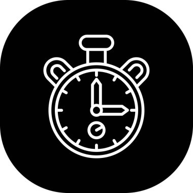 Alarm saati simgesi ana hat biçiminde