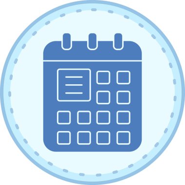 Takvimin vektör illüstrasyonu