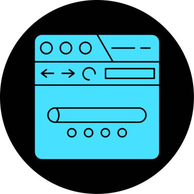 vektör mutfak soba simgesi