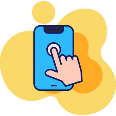 akıllı telefon parmak el simgesi