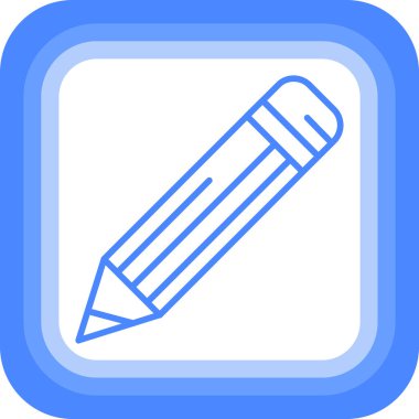 Kalem simgesi, vektör illüstrasyonu