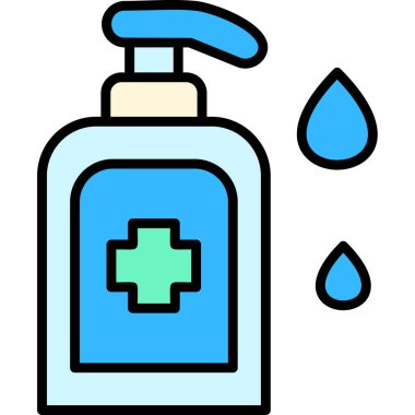 Şişe. Web simgesi basit illüstrasyon