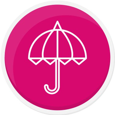 şemsiye simgesi vektör illüstrasyonu