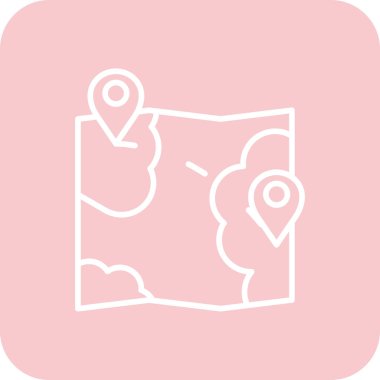 Harita konumu vektör simgesi