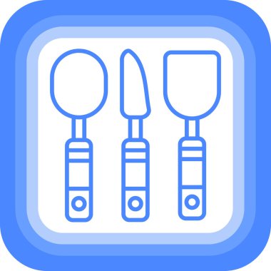 Yemek pişirmek. Web simgesi basit illüstrasyon