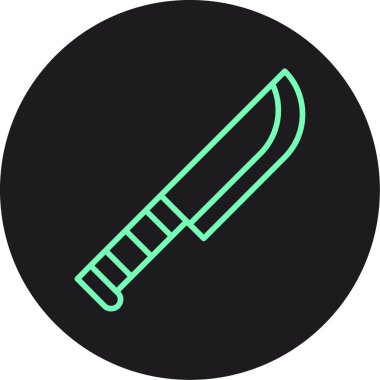 Bir bıçak simgesinin vektör illüstrasyonu