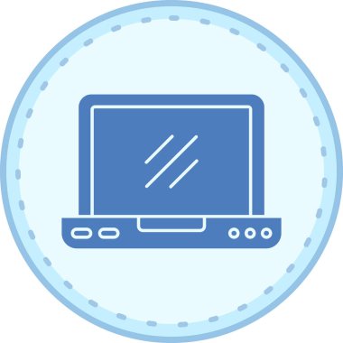 Bilgisayar. Web simgesi basit illüstrasyon