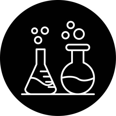 Bilim ve kimya vektör simgeleri. vektör.