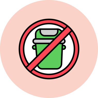 Hiçbir simge vektör illüstrasyonu