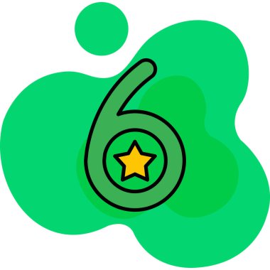 5 numaralı yıldız simgesi