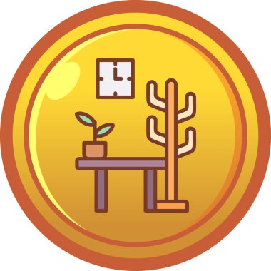 Kaktüs simgesi vektör illüstrasyonu