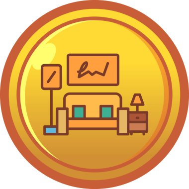 Modern bir simgenin vektör illüstrasyonu