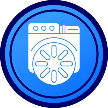 çamaşır makinesi yuvarlak çemberin içinde