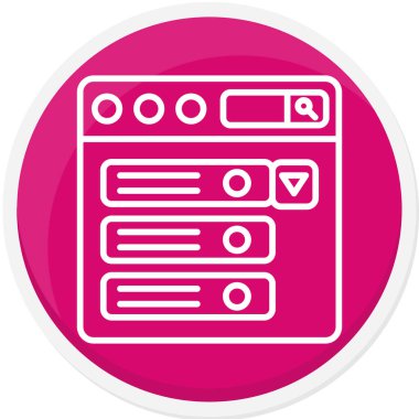 seo modern simgesinin vektör illüstrasyonu