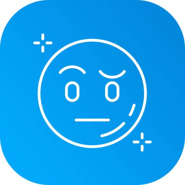 Beyaz arkaplanda izole edilmiş üzgün yüz simgesi. Renkli bir kavram. vektör