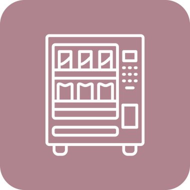 Buzdolabı simgesinin vektör illüstrasyonu