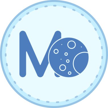 Gezegenin karikatür simgesinin vektör çizimi