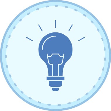 ampul simgesi, vektör illüstrasyonu