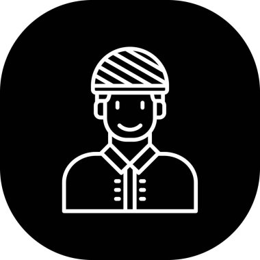 İnsan ve bisiklet ikonunun vektör illüstrasyonu