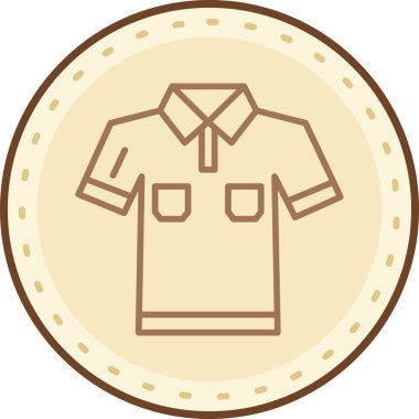 Kalıplı beyaz bir rozet tasviri