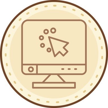 izleyici ikon vektör illüstrasyonu