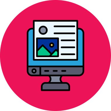 seo modern simgesinin vektör illüstrasyonu