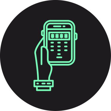 Vektör telefon simgesi illüstrasyonu