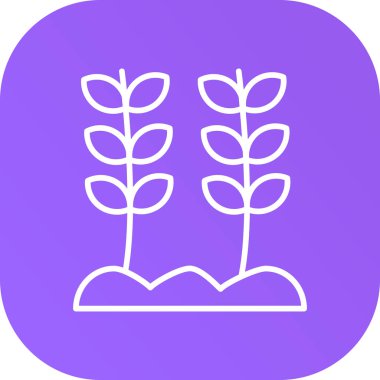 bitki simgesi soyut arkaplanda izole edildi