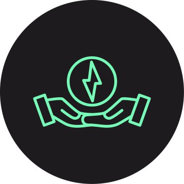 Enerji simgesinin vektör illüstrasyonu