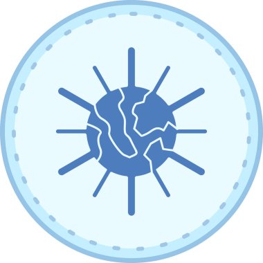 Virüs ikonu vektör illüstrasyonu