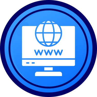 İnternet web vektör çizgisi ikonu tasarımı, web küresi veya küresel ağ, İnternet teknolojisi