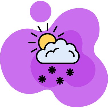 Bulut simgesi vektör illüstrasyonu