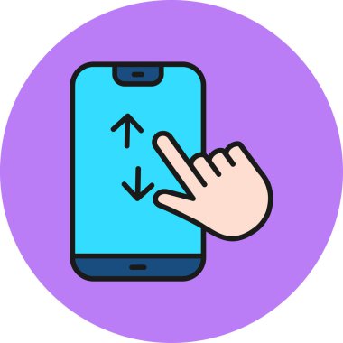 akıllı telefon simgesi vektör illüstrasyonu