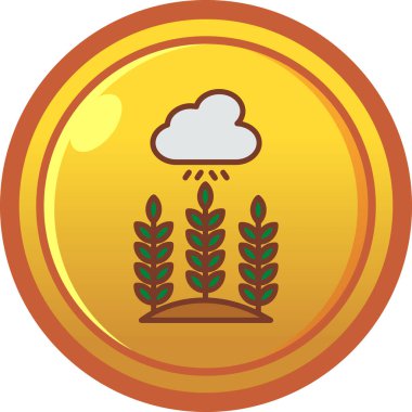 Bir ağaç simgesinin vektör illüstrasyonu