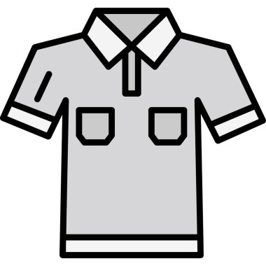 Gömlek. Web simgesi vektör illüstrasyonu