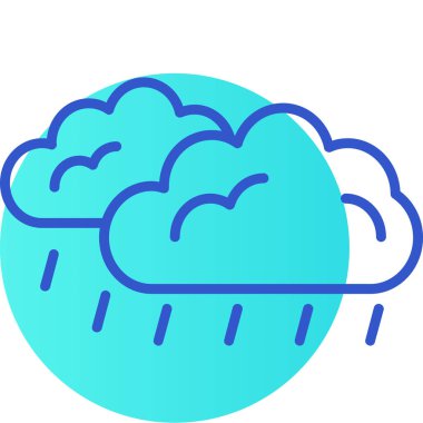 Bulut. Web simgesi basit illüstrasyon