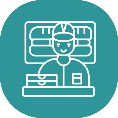 seo modern simgesinin vektör illüstrasyonu