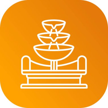 Bir mum simgesinin vektör illüstrasyonu