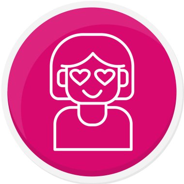 Bir kalp simgesinin vektör illüstrasyonu