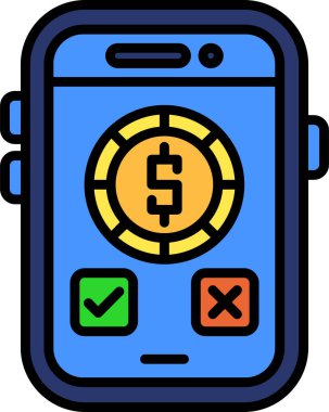 ödeme cep telefonu simgesi