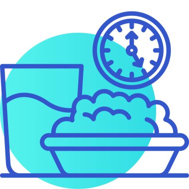 yiyecek içecek ikonu doldurulmuş - taslak biçiminde