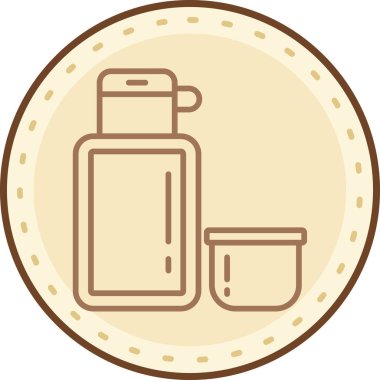 Kahve. Web simgesi vektör illüstrasyonu