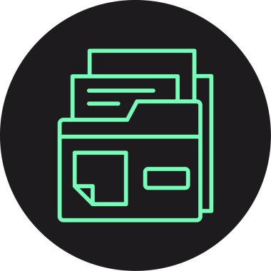 Dizin simgesinin vektör illüstrasyonu