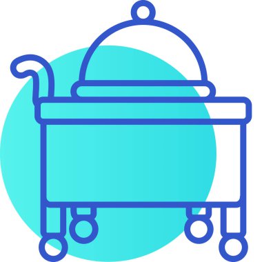 El arabası. Web simgesi basit illüstrasyon