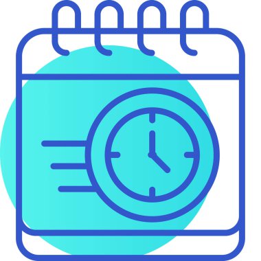 Saat simgesi, vektör illüstrasyonu