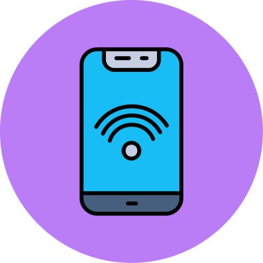 akıllı telefon simgesi vektör illüstrasyonu