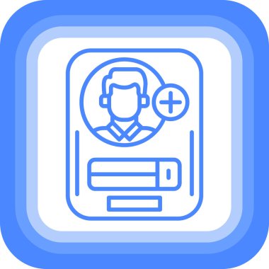 Doktor. Web simgesi basit illüstrasyon